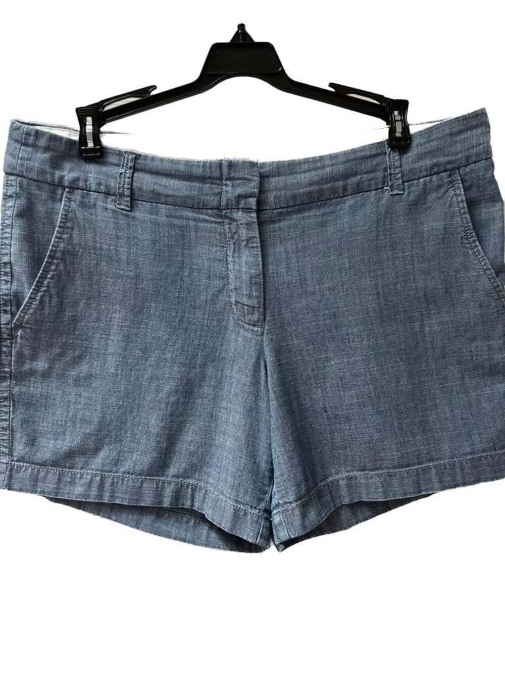J.CREW 100% Cotton Chambray City Fit Casual Chino Shorts SZ 8